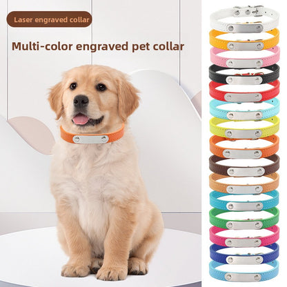 Customizable Engraving Pet Collar for Dogs and Cats